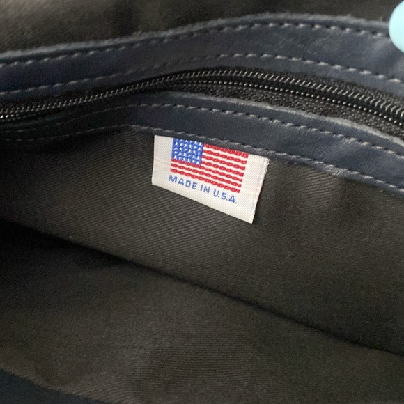 Stone Mountain Leather Navy Blue Bag ( P - 10 ) - Picture 8 of 10